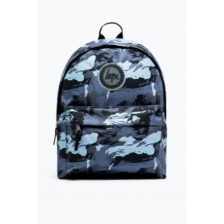 Hype Unisex Grey Gloom Camo Crest Backpack